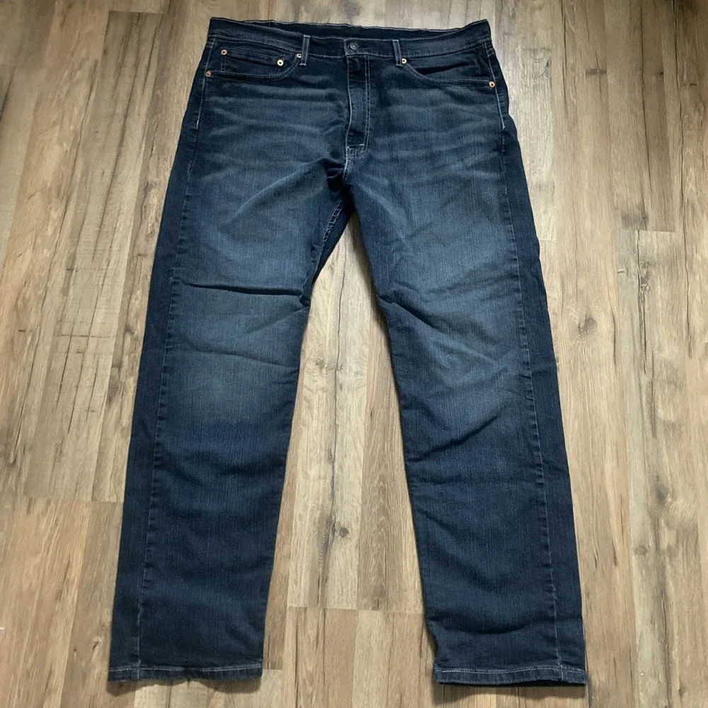 Levis 505 Men's Jeans Mens Size  38x30 Dark Wash Blue Denim Stretch